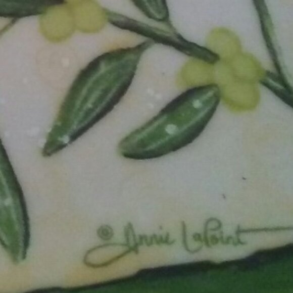 Winter's Harmony plate - Carson Home Accents - Turtle Dove - by Annie Lapoint - Picture 3 of 4